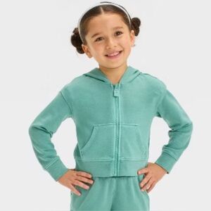 Green Skirt and hoodie set (girls)